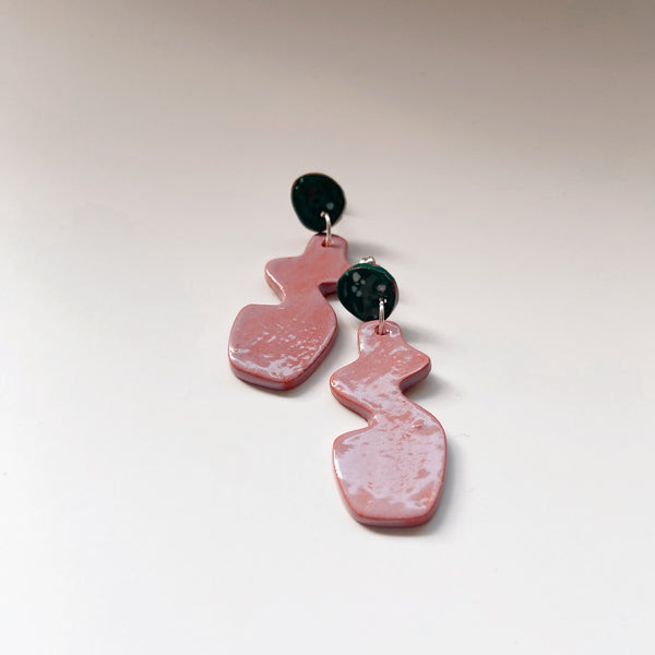 ceramic statement earrings