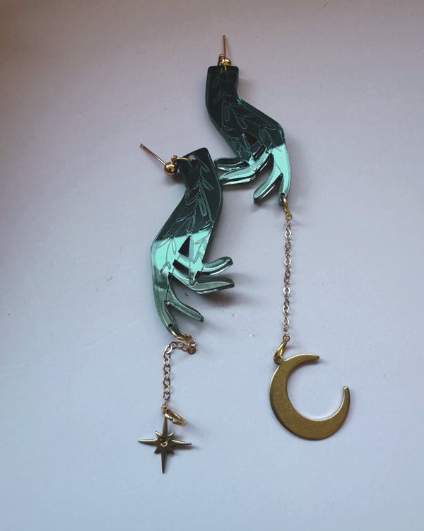 feyre acrylic statement earrings-gloriafaye