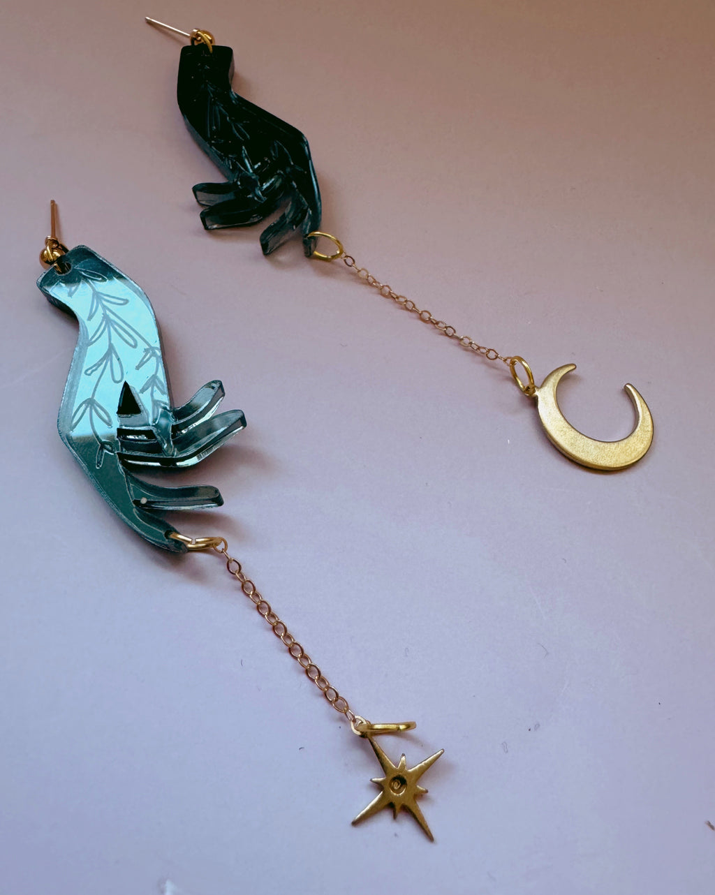 feyre acrylic statement earrings-gloriafaye