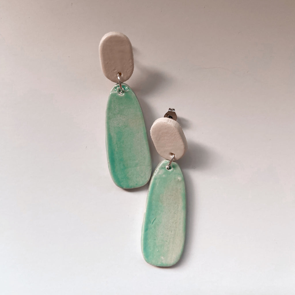 ceramic  statement earrings