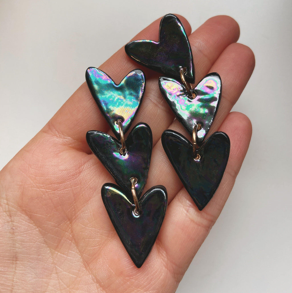 Black Heart Dangle - gloriafaye