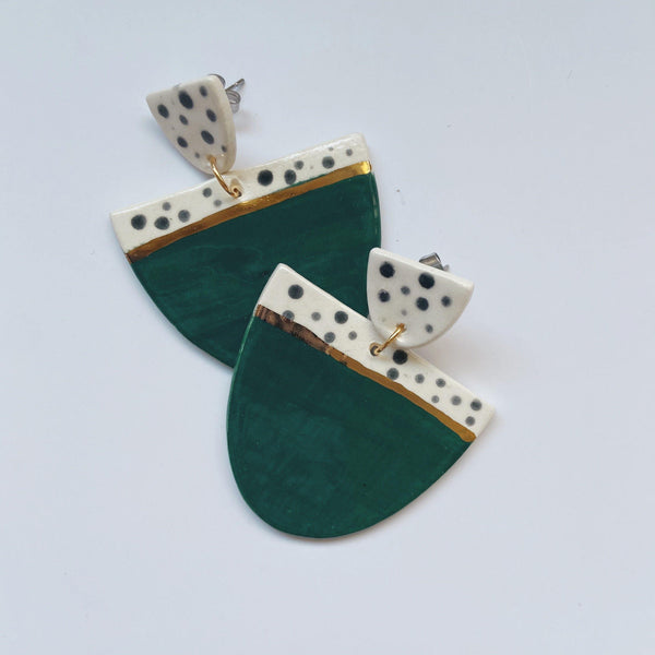 statement ceramic earrings