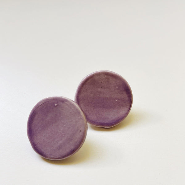 Lavender Large Studs - gloriafaye
