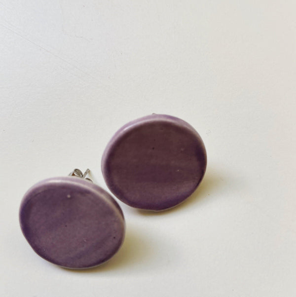 Lavender Large Studs - gloriafaye