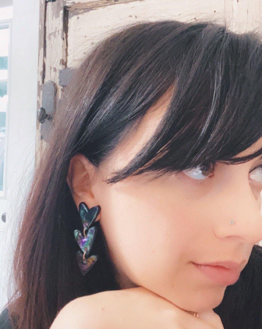 Black Heart Dangle - gloriafaye