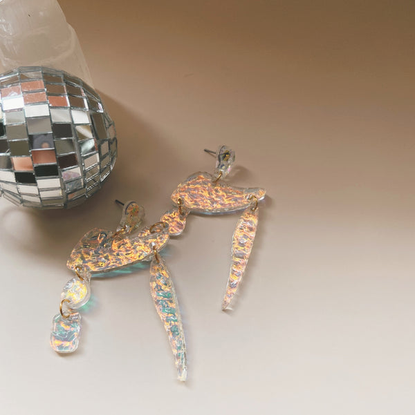 acrylic statement earrings