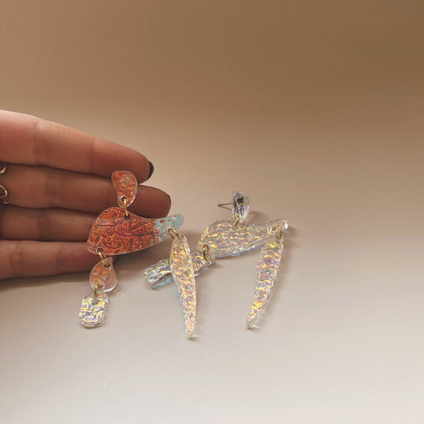 acrylic statement earrings