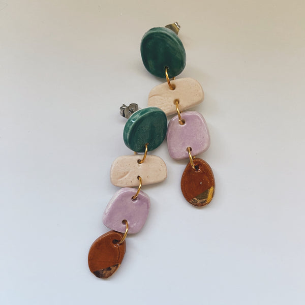 ceramic  statement earrings