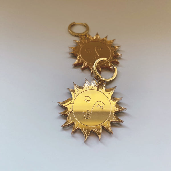 acrylic sun earrings