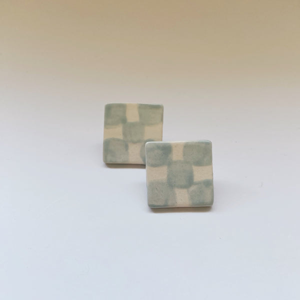 ceramic checkered studs