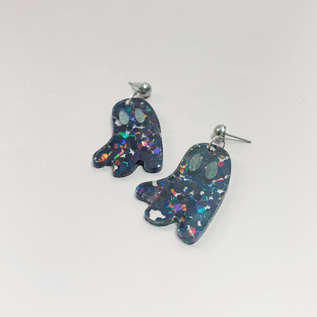 ghost acrylic earrings