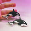 gladys orca acrylic earrings