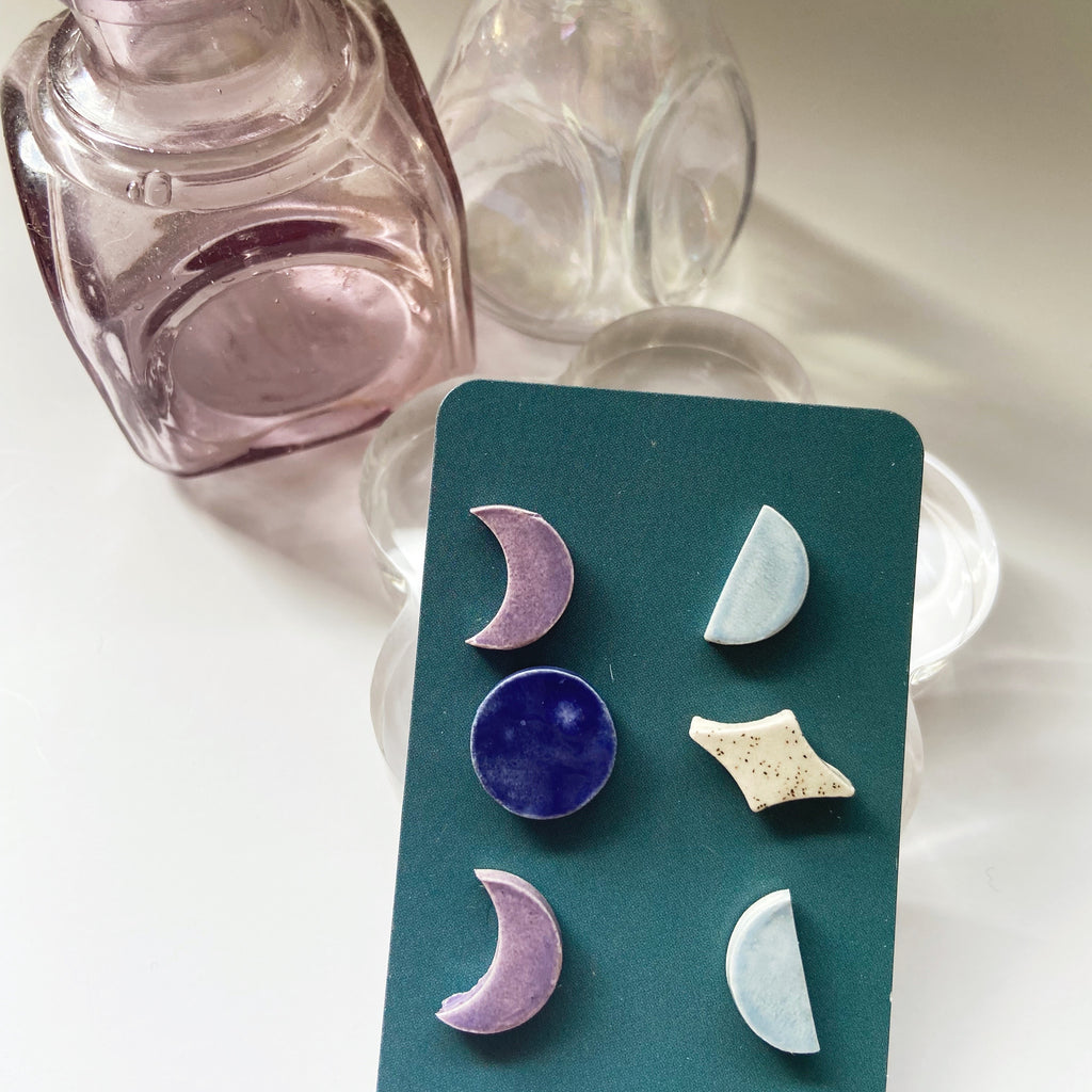 moon phase stud pack