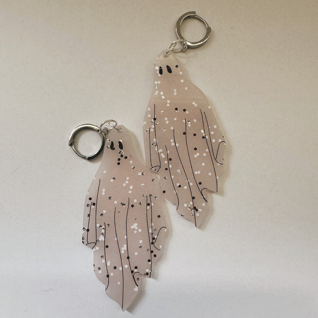 acrylic ghost earrings