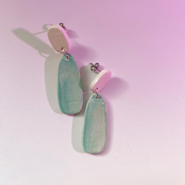 ceramic  statement earrings