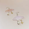 luna moth acrylic earrings
