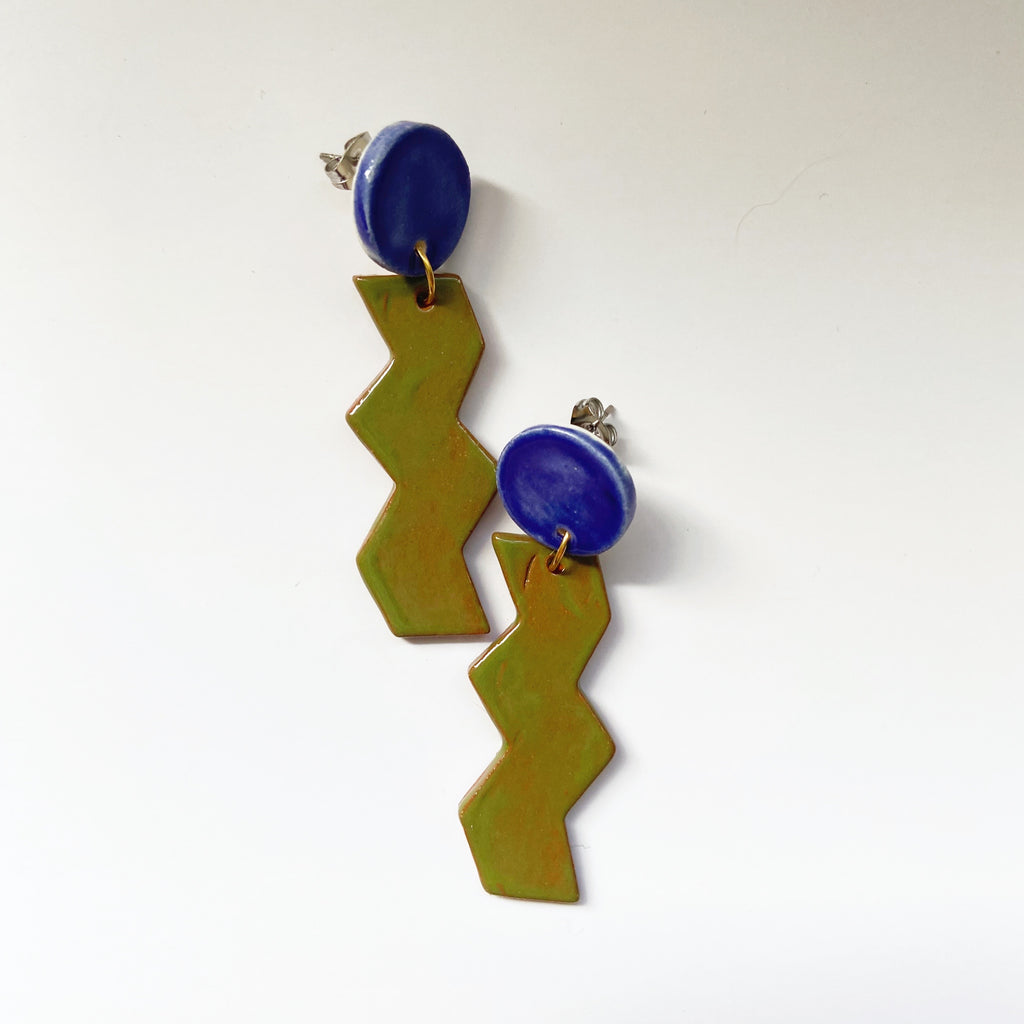 statement ceramic earrings