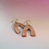 ceramic arch earrings