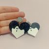 ghost acrylic earrings