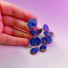 cobalt ceramic earrings