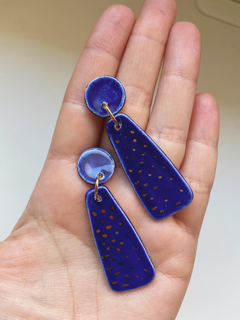 Lake Superior Blue Statement Earrings - gloriafaye