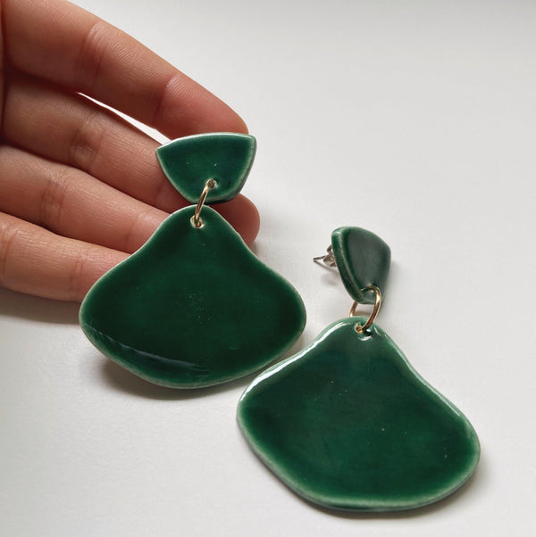 ROBYN- emerald earrings - gloriafaye