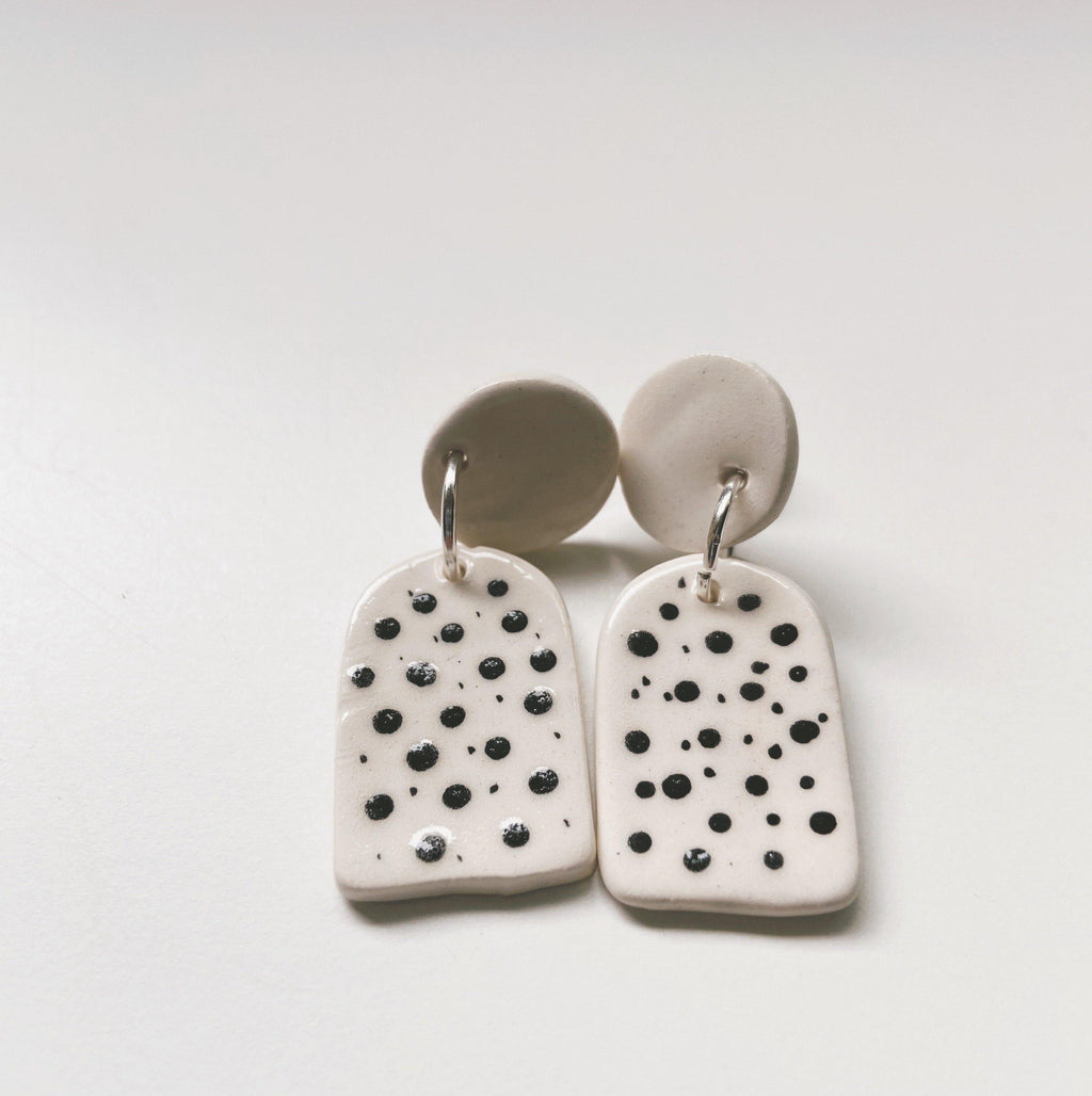 SHADOWS- polka dot earrings - gloriafaye