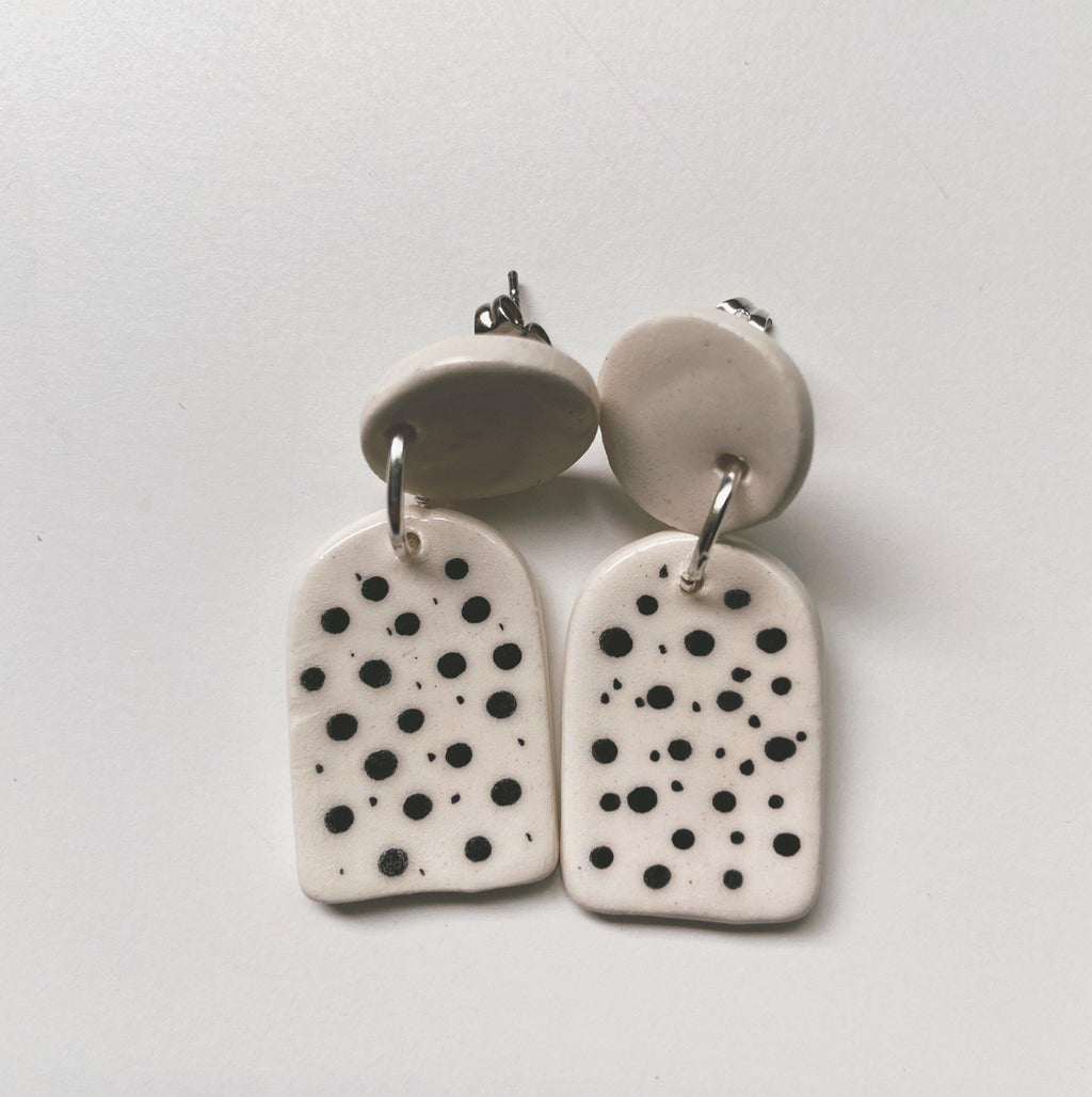 SHADOWS- polka dot earrings - gloriafaye