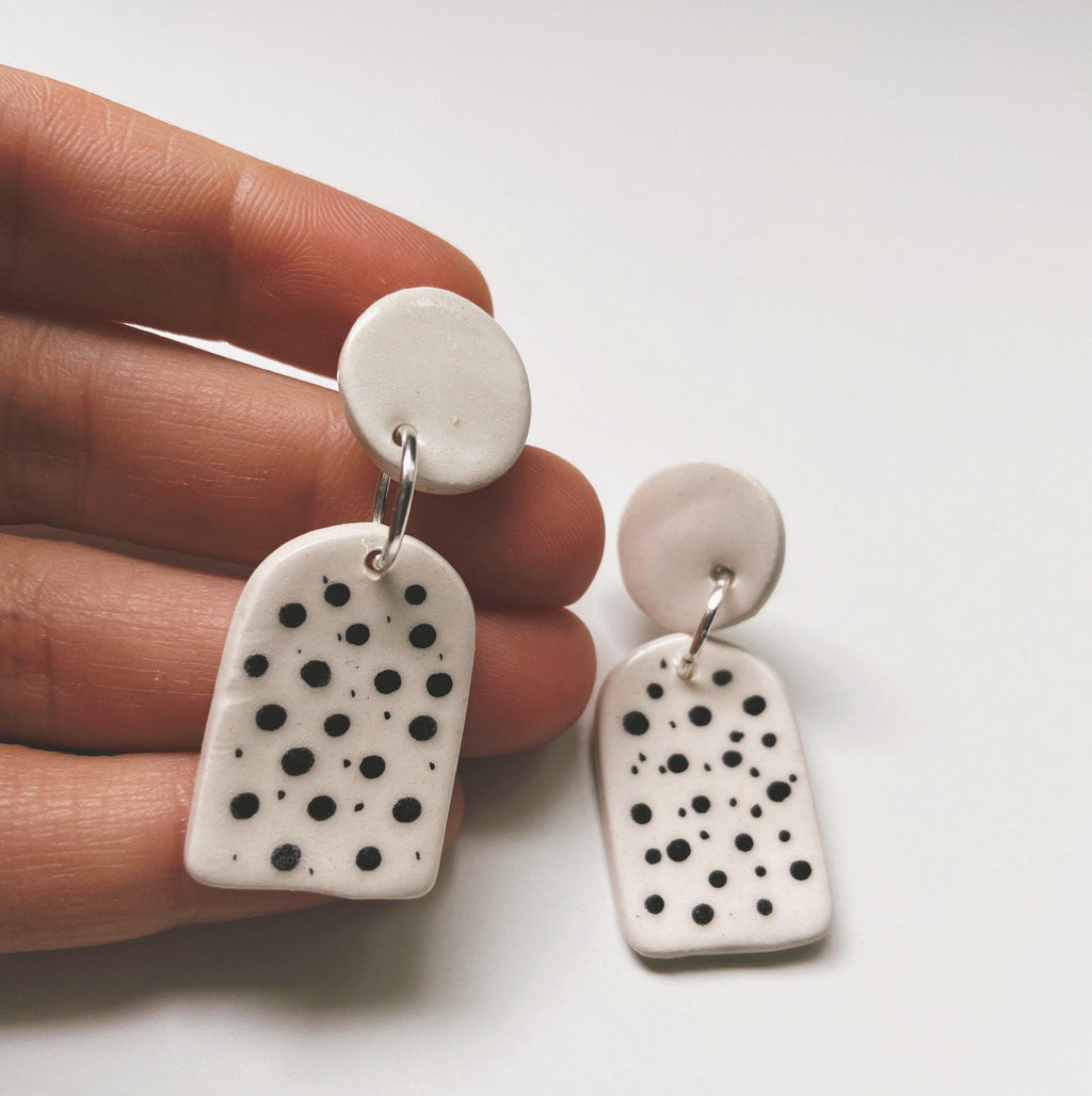 SHADOWS- polka dot earrings - gloriafaye