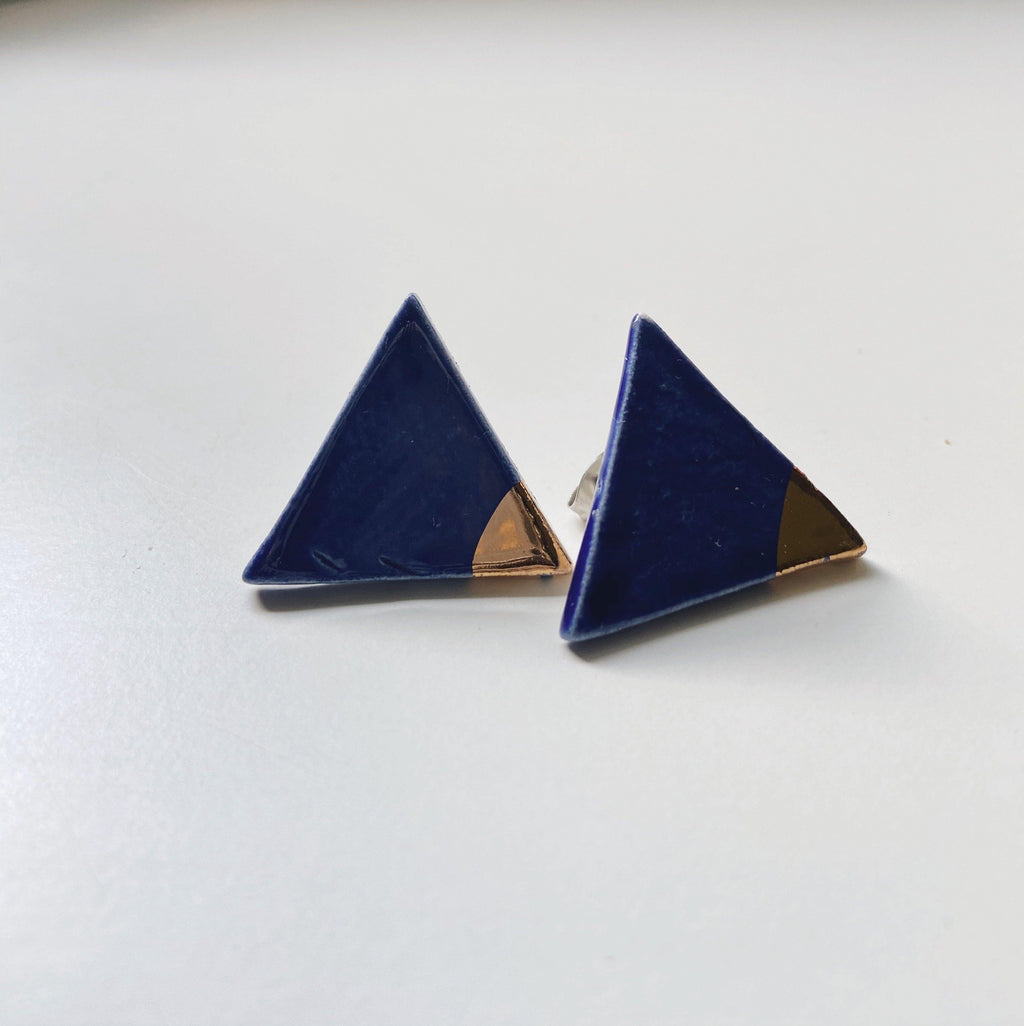 SHINE- Triangle Studs - gloriafaye