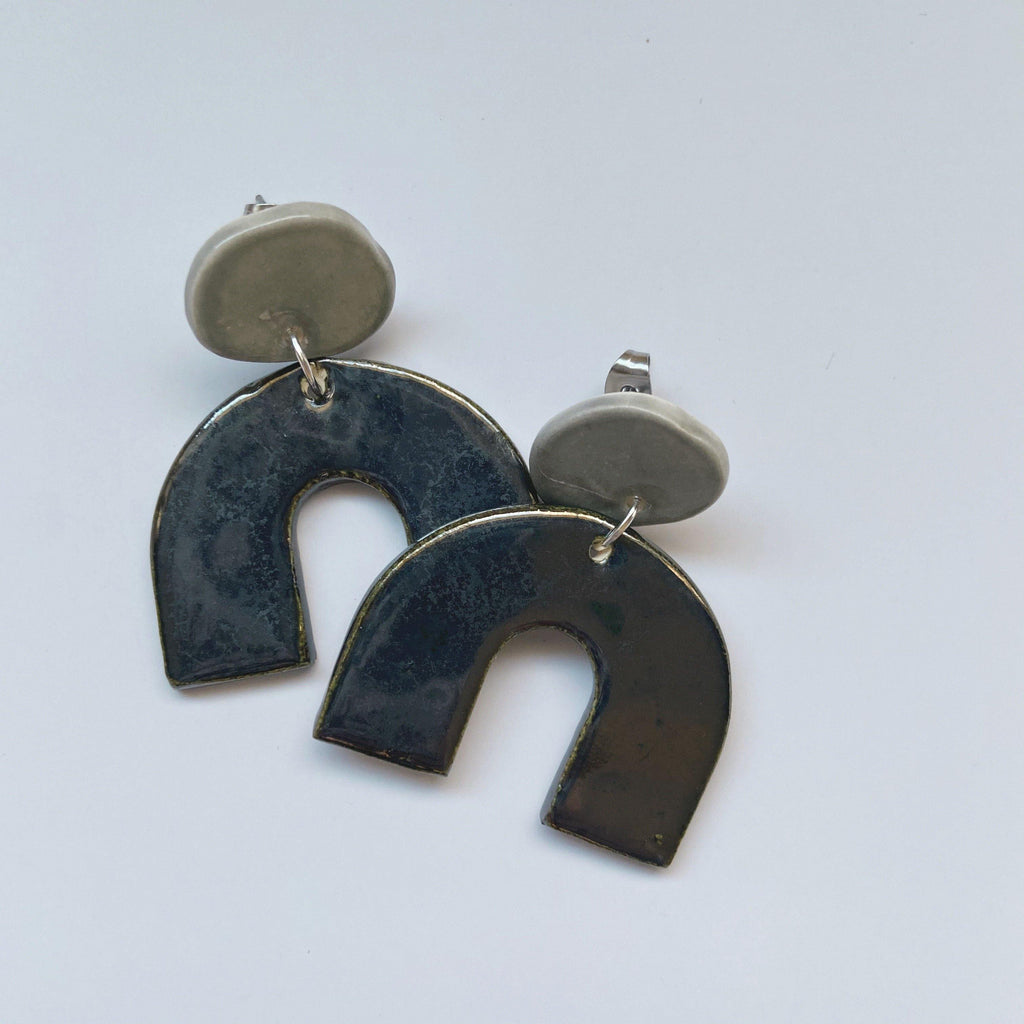 statement ceramic earrings