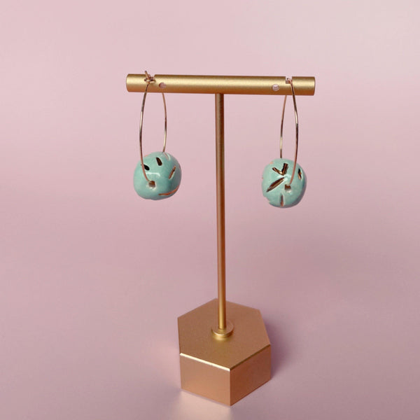 ceramic statement earrings