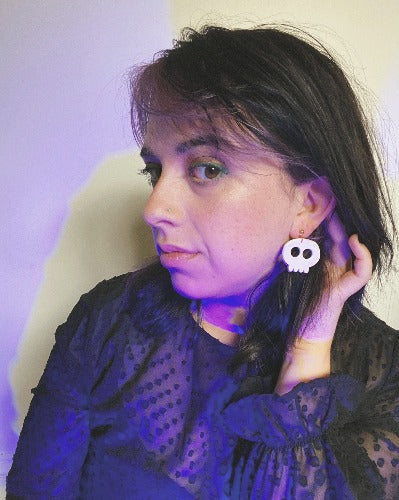 ceramic halloween earrings