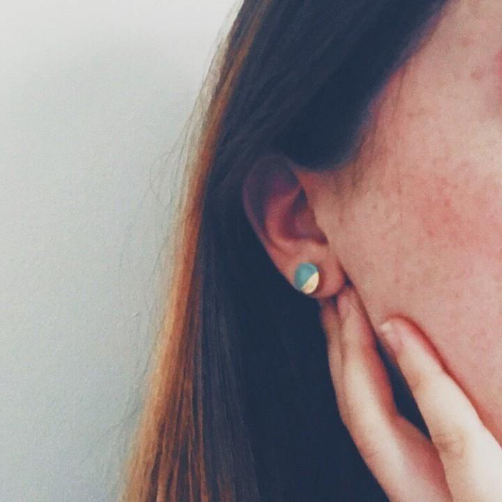 SM. Gold Dipped Studs - gloriafaye