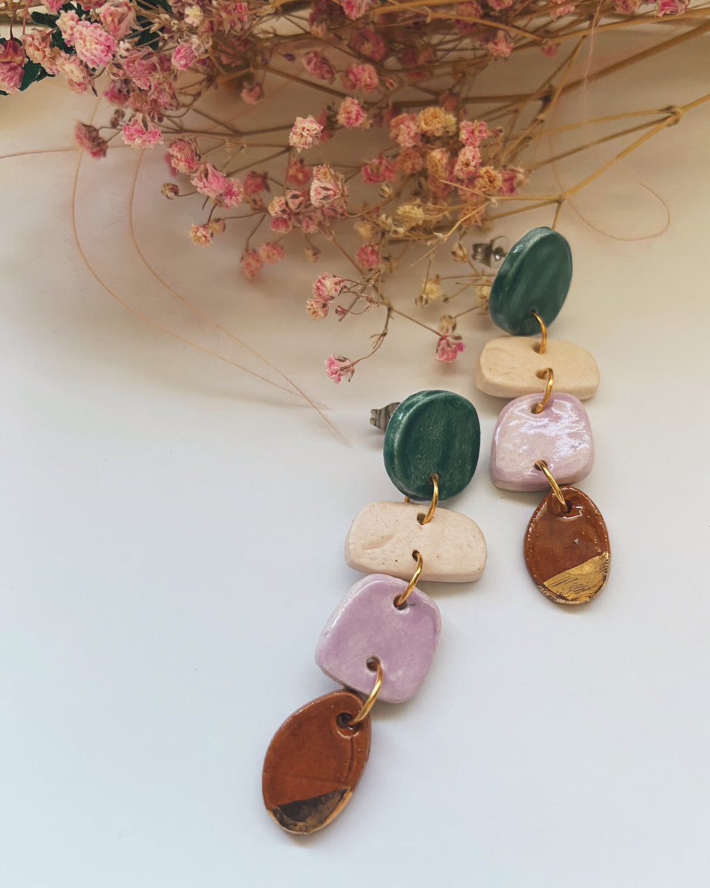 ceramic  statement earrings