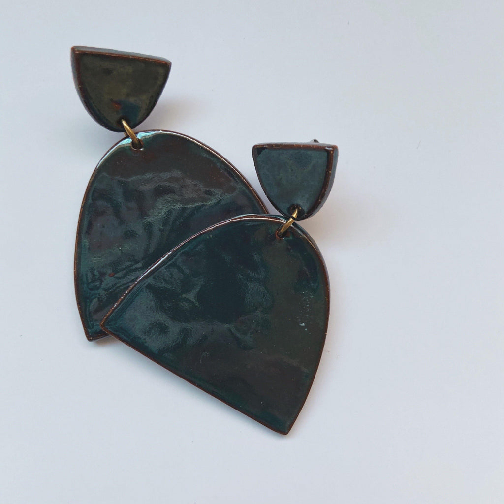 statement ceramic earrings