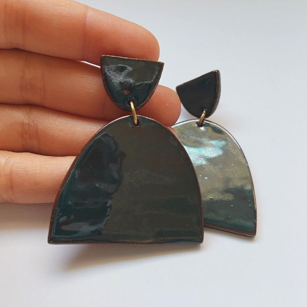 statement ceramic earrings