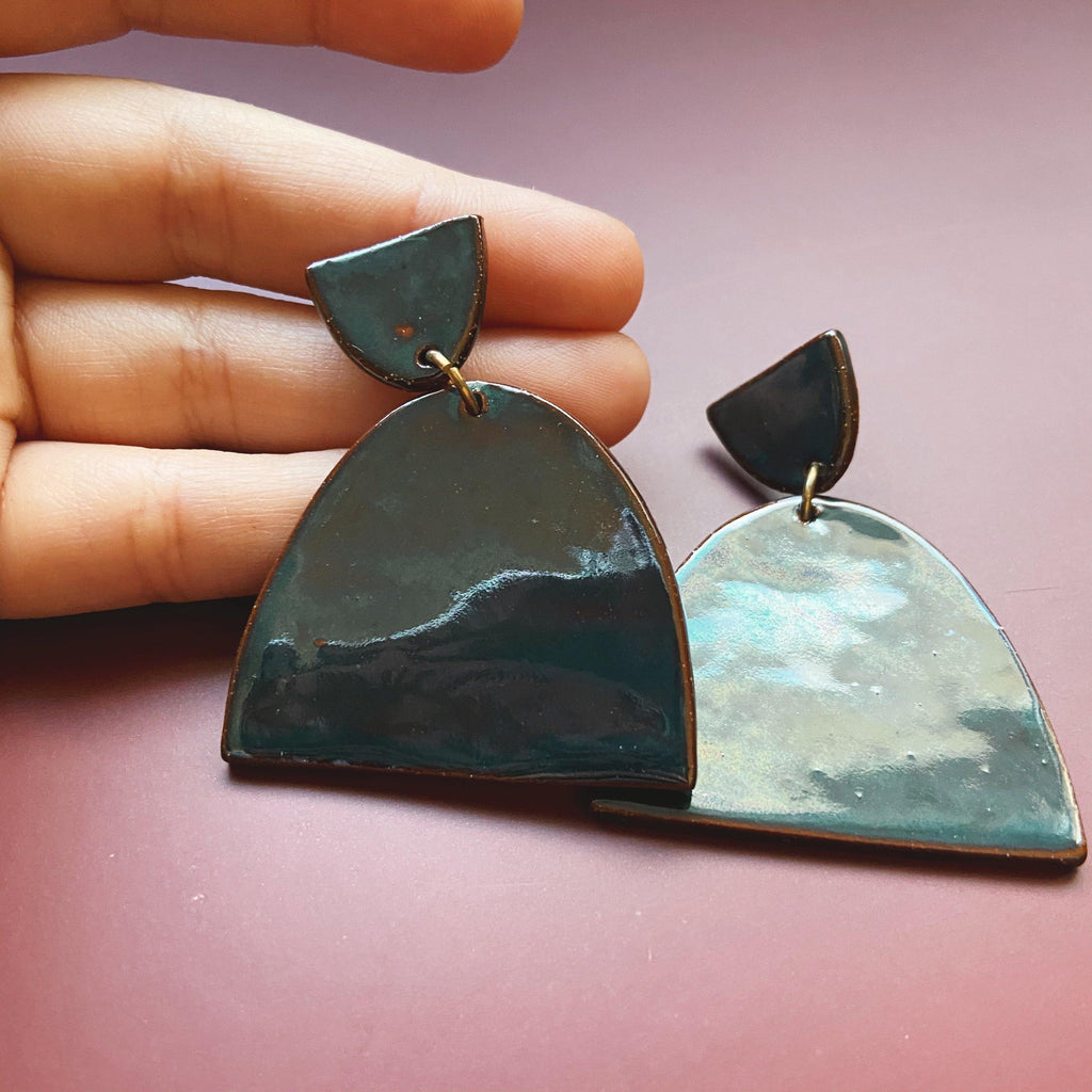 statement ceramic earrings