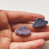 Cloud Studs- Purple - gloriafaye