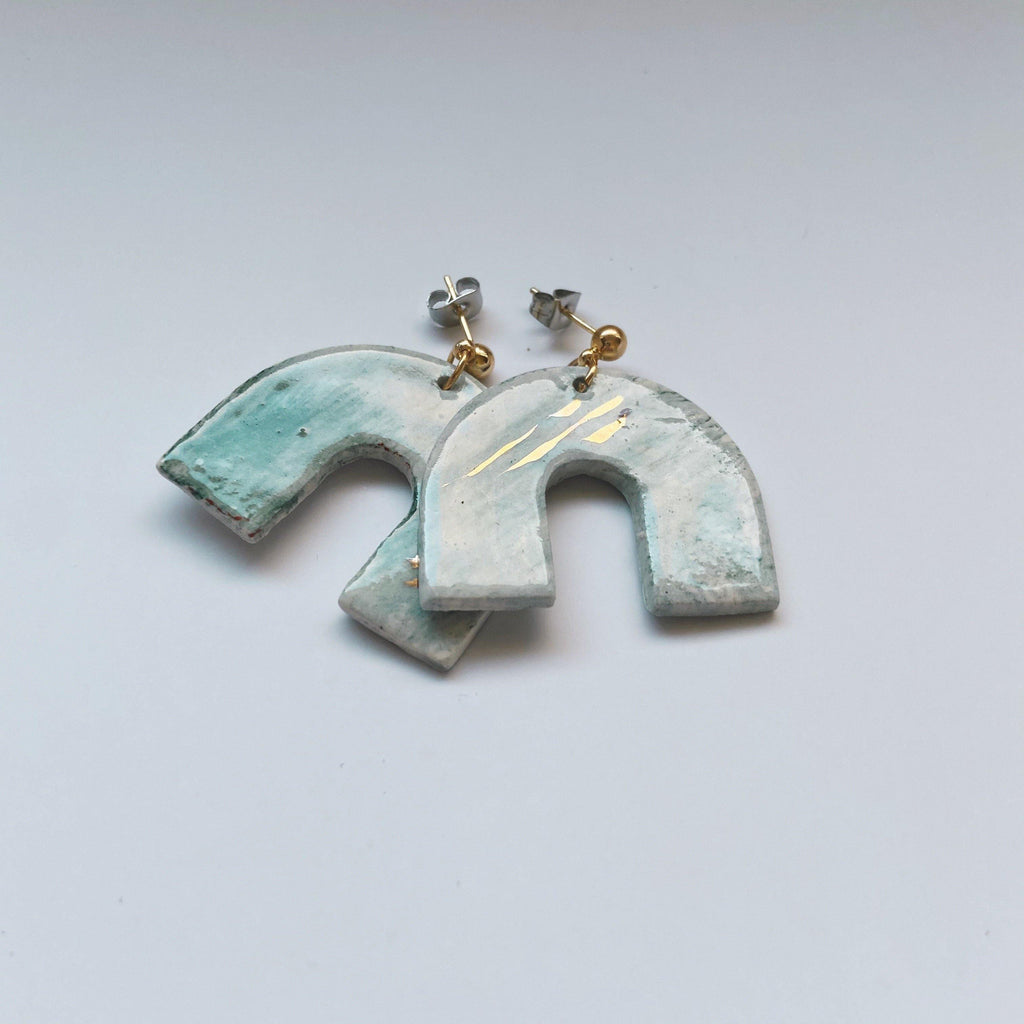 statement ceramic earrings