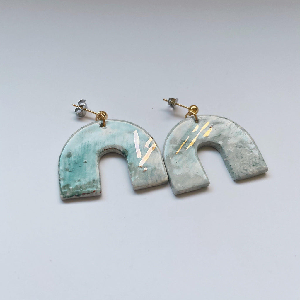 statement ceramic earrings