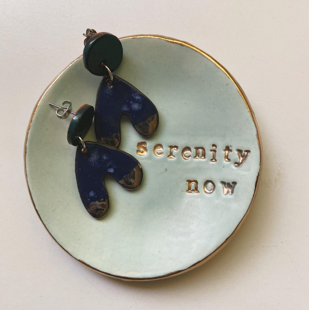 serenity now ceramic dish