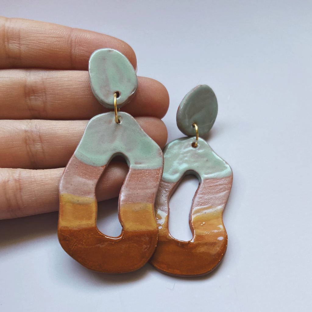 ceramic earrings