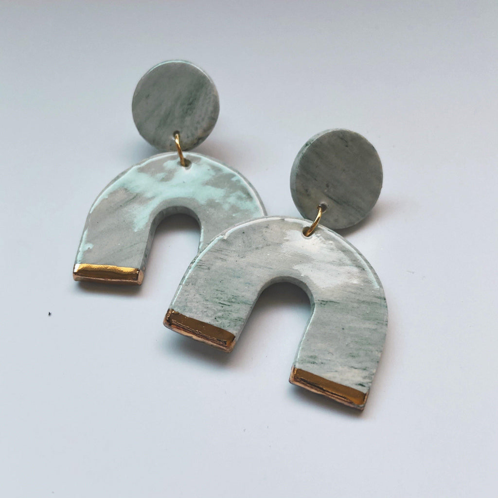 statement ceramic earrings