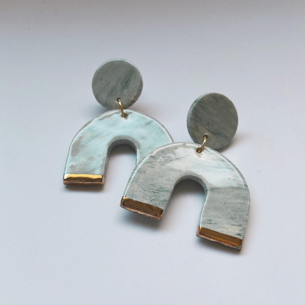 statement ceramic earrings