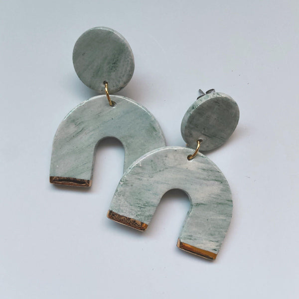 statement ceramic earrings