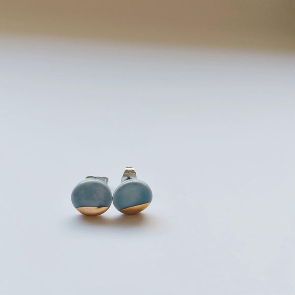 small gold dipped studs
