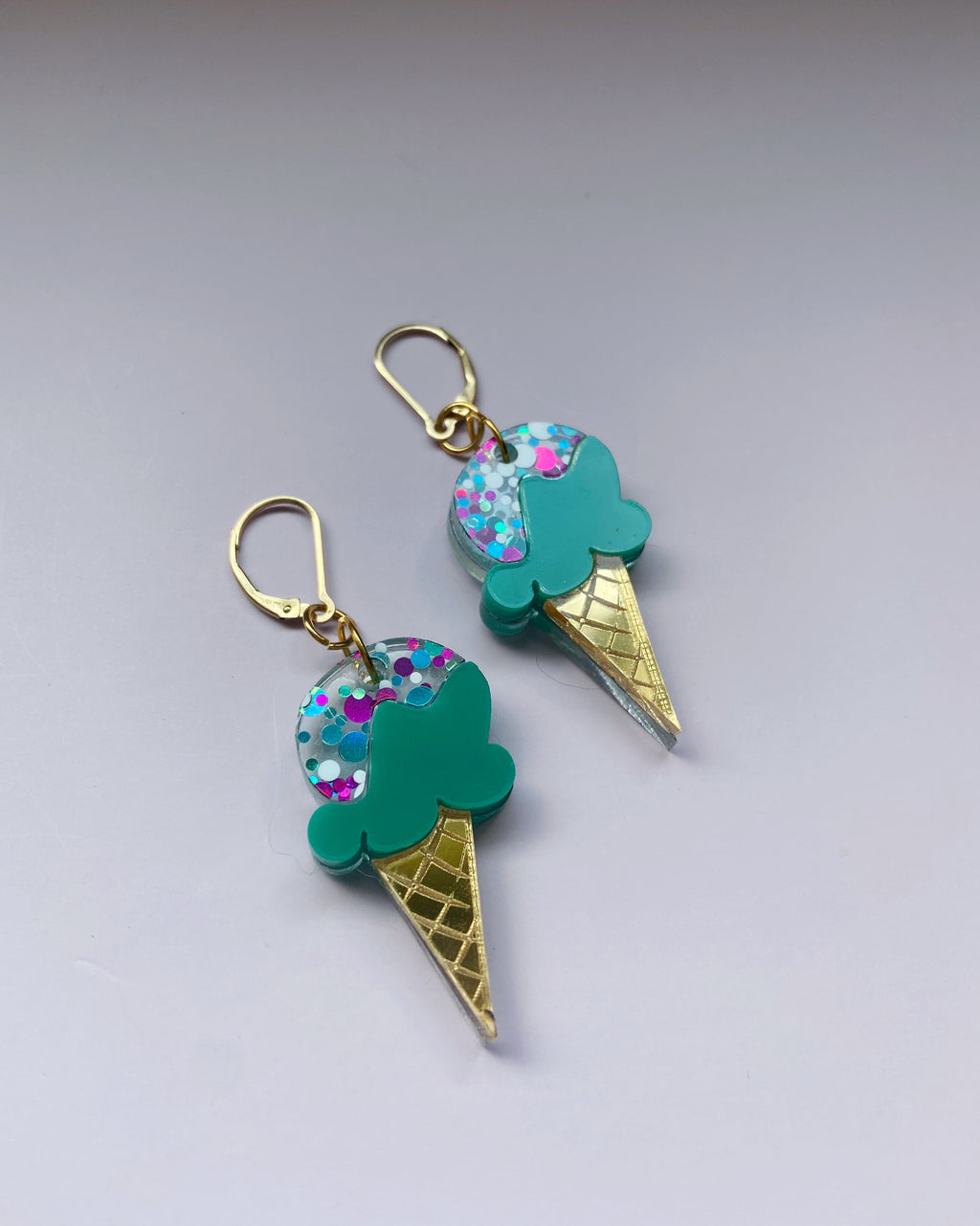 ice cream acrylic earrings