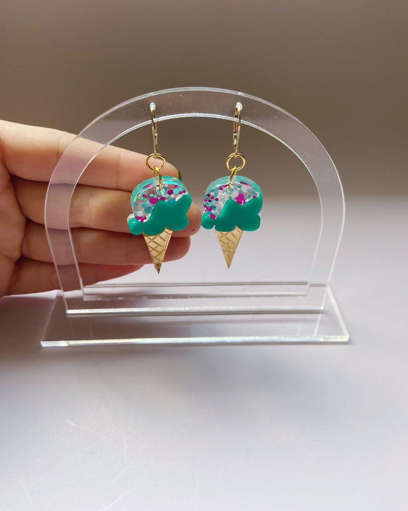 ice cream acrylic earrings