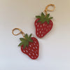 acrylic strawberry earrings